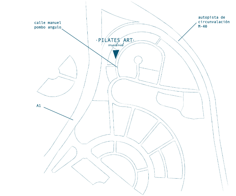 Mapa para llegar y estar en contacto con Pilates Art Madrid